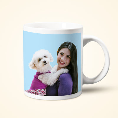 Custom Pet Photo Coffee Mug with Pictures Printing for Pet Lovers - The Pet Pillow