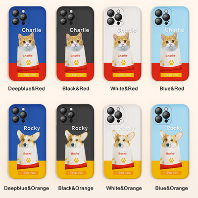 Customized Pet Portraits Phone Case with Dog Photos - The Pet Pillow