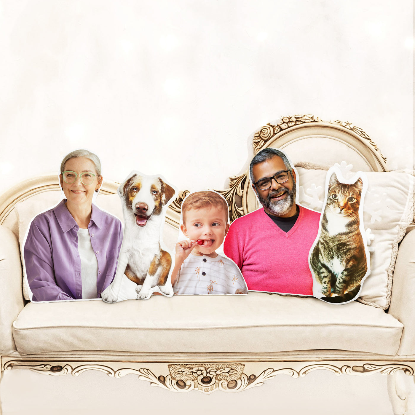 Custom Shaped Pillow with Loved One Picture of Person/Pet Personalized 3d Photo Pillow - The Pet Pillow