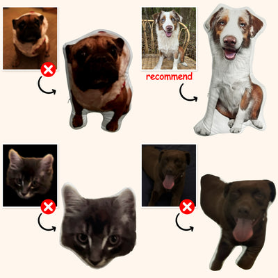 Custom Dog Shaped Memorial Pillow for Pet Owners from Your Pet Picture - The Pet Pillow