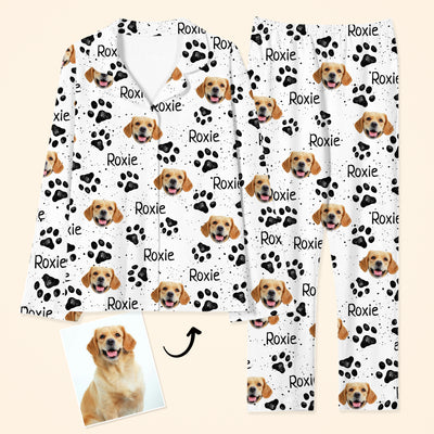 Custom Dog Print Pajamas Pants with Your Pets Face for Pet Owner - The Pet Pillow