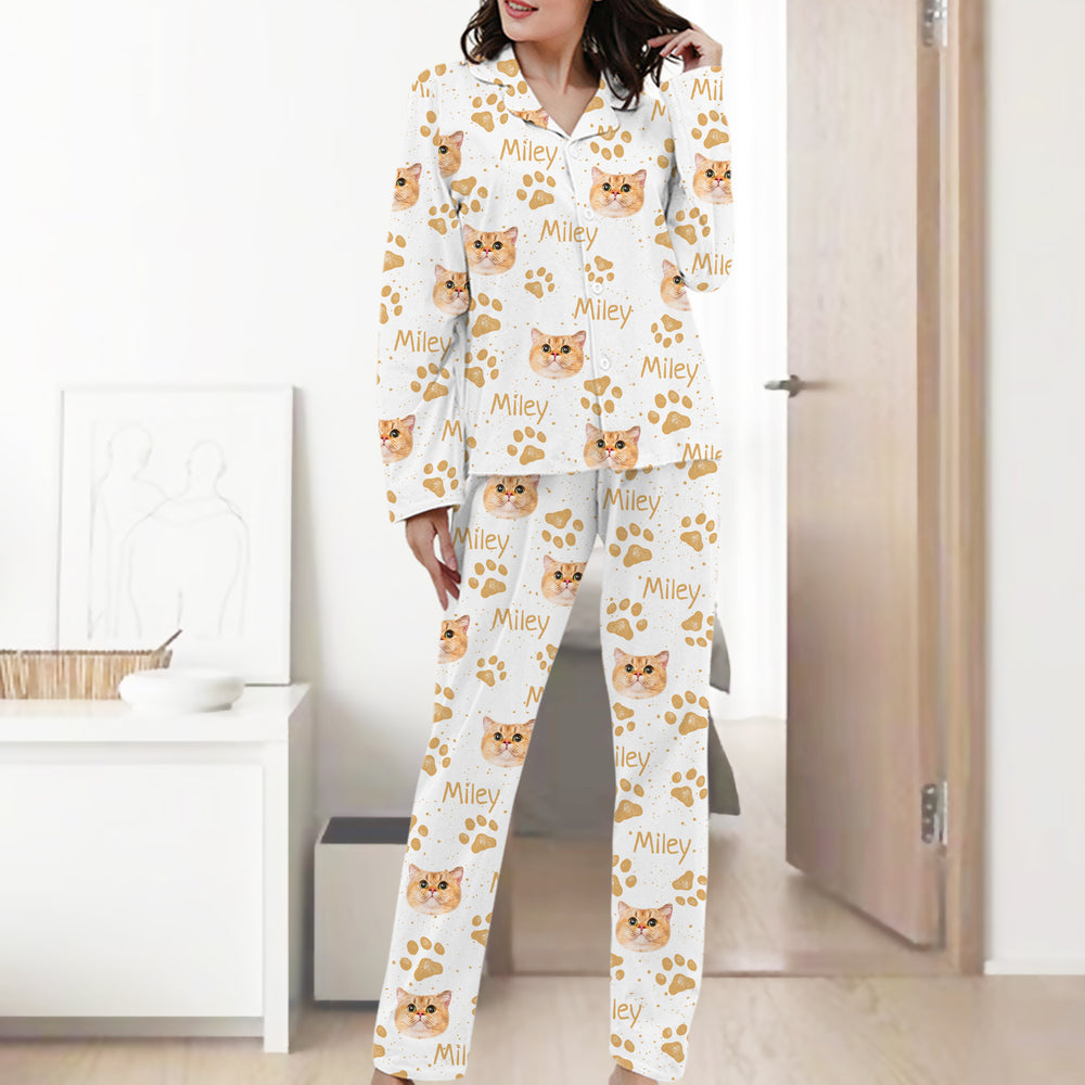 Custom Dog Print Pajamas Pants with Your Pets Face for Pet Owner - The Pet Pillow
