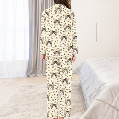 Custom Dog Cat Paw Prints Pajama Pants with Pet Picture Pajamas Set - The Pet Pillow