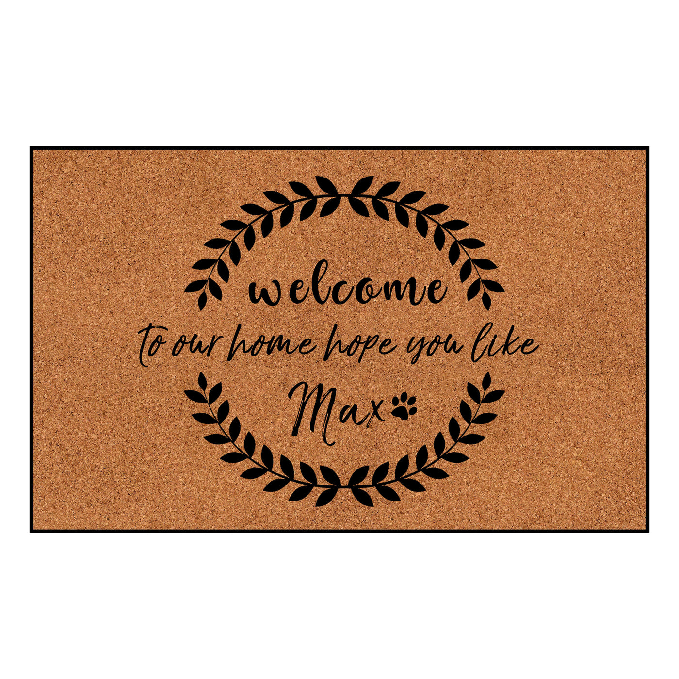 Custom Pet Name Doormat with Text Printed Personalized Dog Welcome Mat - The Pet Pillow