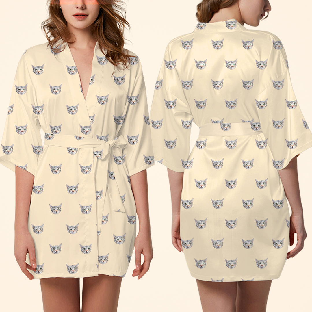 Custom Pet Photo Pajamas with Face Personalized Dog Robe Made from Picture - The Pet Pillow