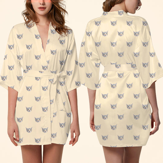 Custom Pet Photo Pajamas with Face Personalized Dog Robe Made from Picture - The Pet Pillow