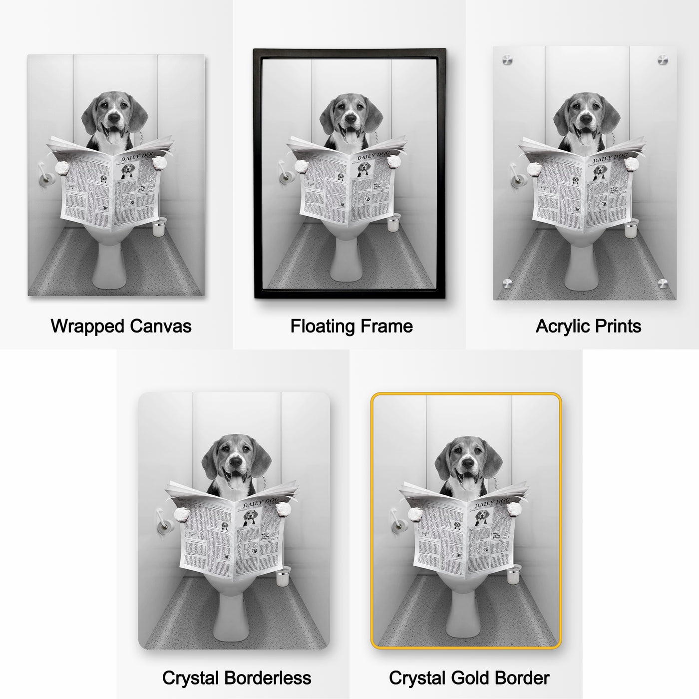 Custom Pet Portrait Painting Wall Art Custom Black And White Canvas Print from Photos - The Pet Pillow