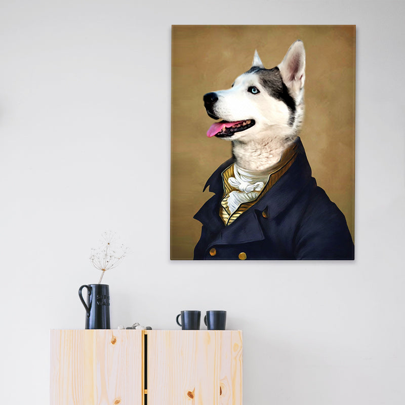 Custom Pet Renaissance Portraits Canvas Prints Wall Art Personalized Dog Royal Painting - The Pet Pillow