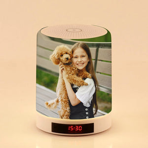 Customized Pet Photo Lamp Music Bluetooth Speaker with Lights for Home - The Pet Pillow