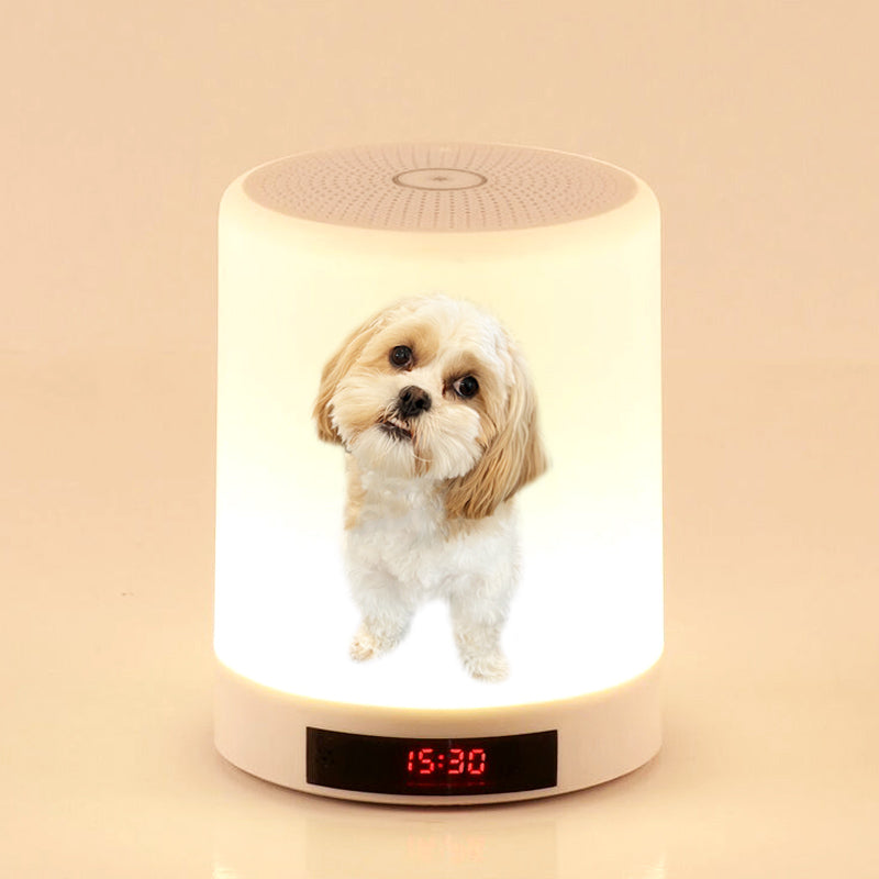 Customized Pet Photo Lamp Music Bluetooth Speaker with Lights for Home - The Pet Pillow