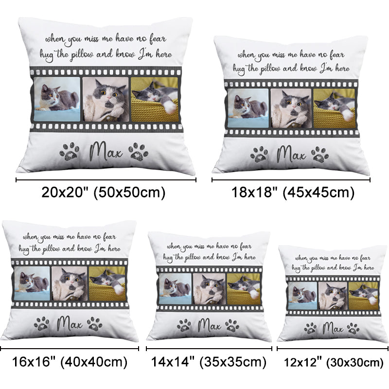 Customized Pet Portrait Pillow Made from Dog Photo Personalized Dog Memorial Gift - The Pet Pillow