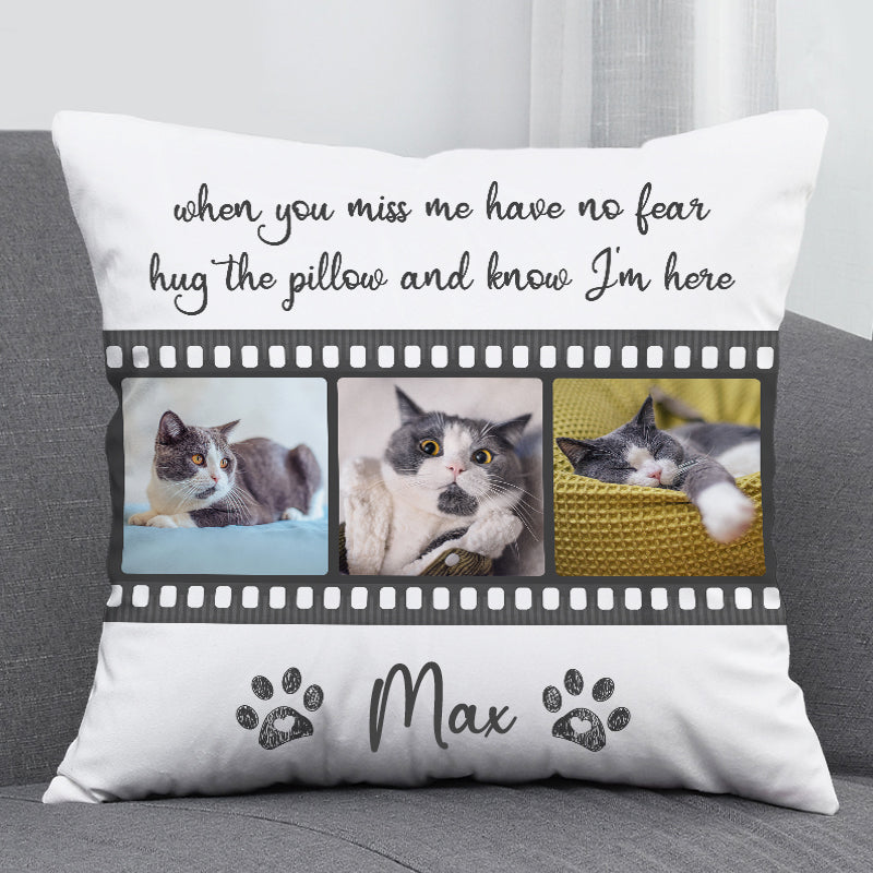 Customized Pet Portrait Pillow Made from Dog Photo Personalized Dog Memorial Gift - The Pet Pillow