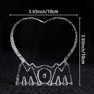 Heart Custom Engraved 3d Crystal Picture Frames Personalized Pet Photo Etched Gifts - The Pet Pillow