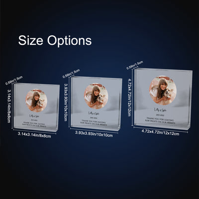 Personalized Dog Memorial Photo Acrylic Block Prints with Pet Picture for Home Decor - The Pet Pillow