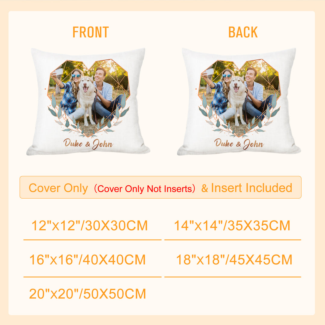 Personalized Dog Picture Pillow from Photo of Your Pet for Pet Mom/Dad - The Pet Pillow
