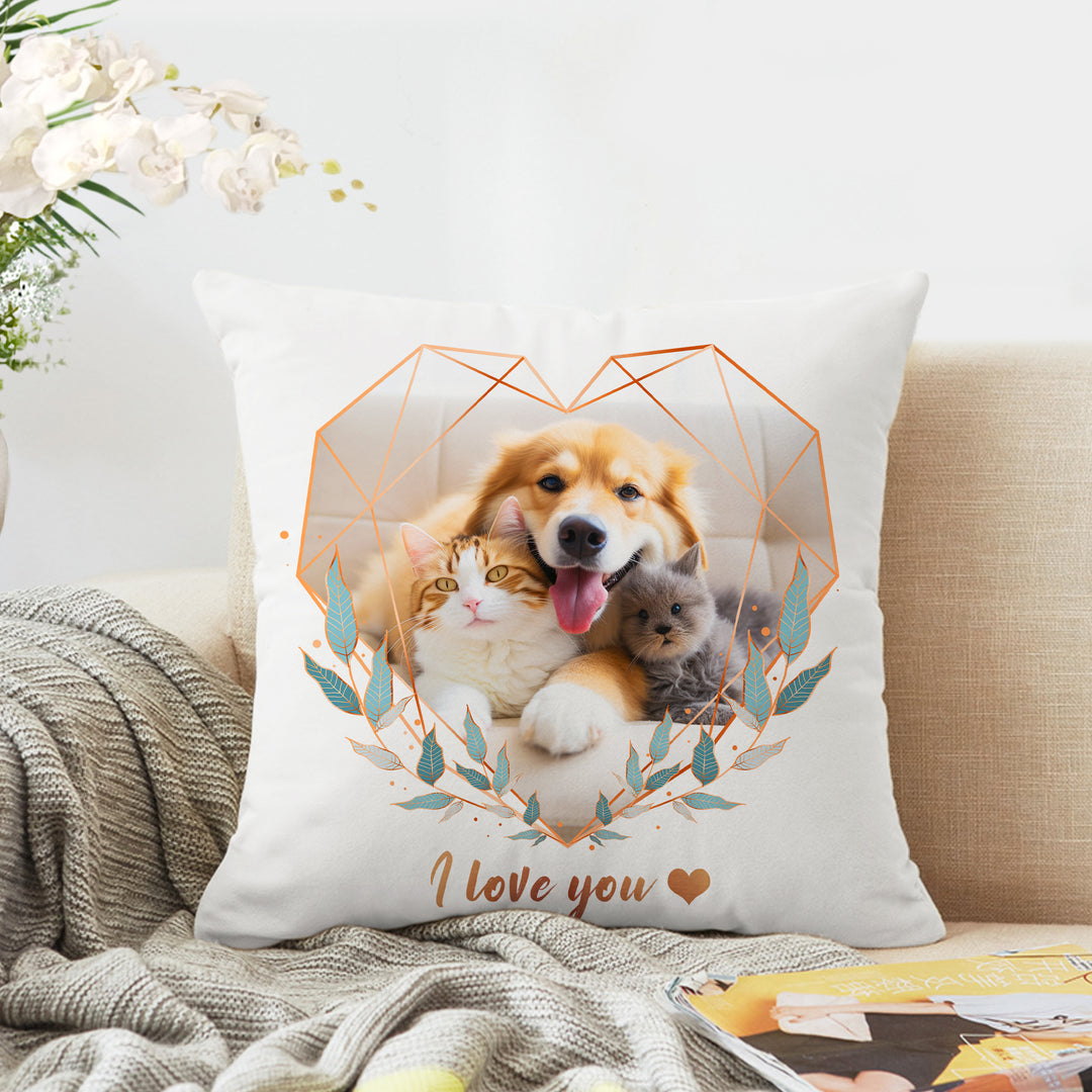 Personalized Dog Picture Pillow from Photo of Your Pet for Pet Mom/Dad - The Pet Pillow
