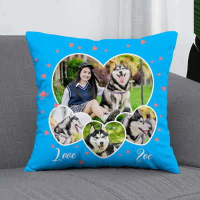 Personalized Pet Pillow Picture with Name Custom Dog Pillow Photo Gift - The Pet Pillow