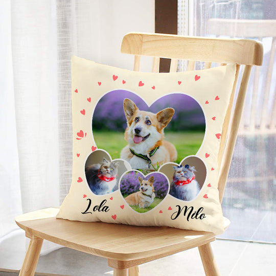 Personalized Pet Pillow Picture with Name Custom Dog Pillow Photo Gift - The Pet Pillow