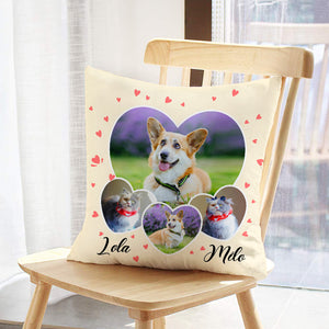 Personalized Pet Pillow Picture with Name Custom Dog Pillow Photo Gift - The Pet Pillow