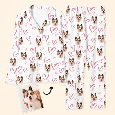 Personalized Pet Printed Pajamas with Picture of Your Dog for Pet Lover - The Pet Pillow