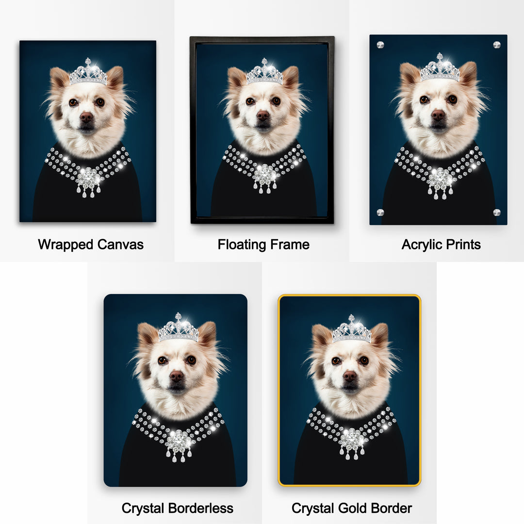 Personalized Pet Renaissance Canvas Print From Photo For Mother&