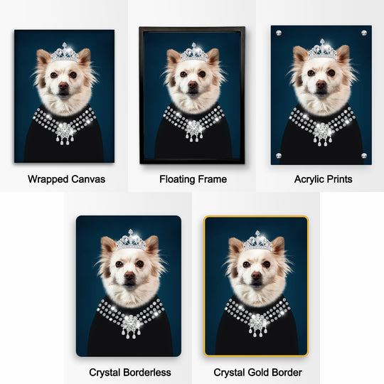 Personalized Pet Renaissance Canvas Print From Photo For Mother&