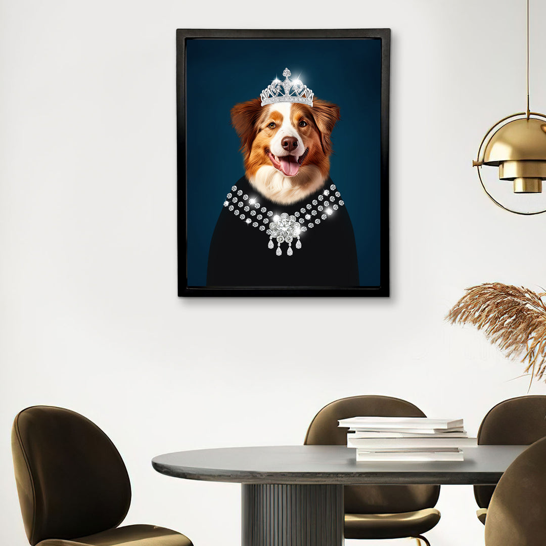 Personalized Pet Renaissance Canvas Print From Photo For Mother&