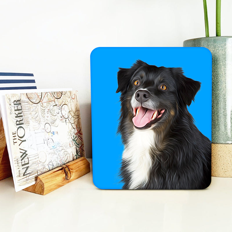 Personalized Pet Memorial Canvas Wall Art Prints Custom Photo Dog Portrait Painting - The Pet Pillow