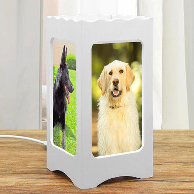 Personalized Pet Photo Led Night Light Customized Lantern Lamp with Dog Picture - The Pet Pillow