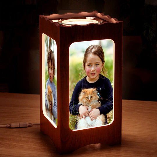 Personalized Pet Photo Led Night Light Customized Lantern Lamp with Dog Picture - The Pet Pillow