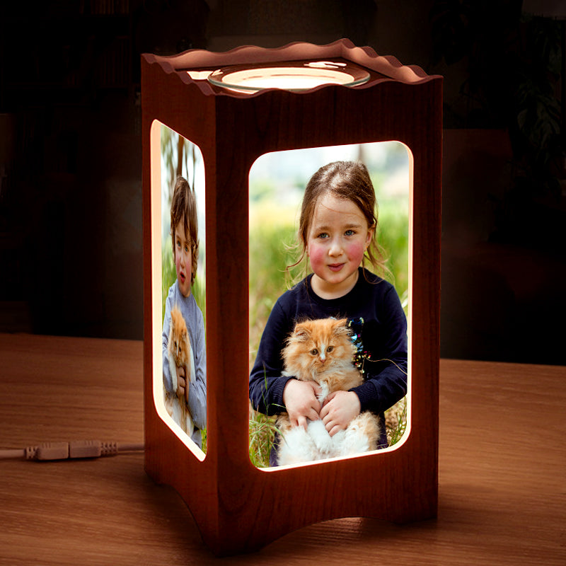 Personalized Pet Photo Led Night Light Customized Lantern Lamp with Dog Picture - The Pet Pillow