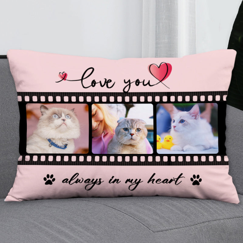 Personalized Pet Photo Pillow with Dog Portrait Custom Made Decorative Pillows for Couch - The Pet Pillow