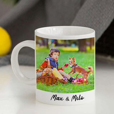 Pet Picture Coffee Mug Personalized personalized Dog Memorial Gift - The Pet Pillow