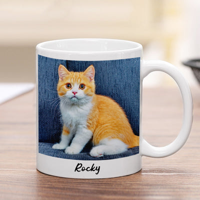 Pet Picture Coffee Mug Personalized personalized Dog Memorial Gift - The Pet Pillow