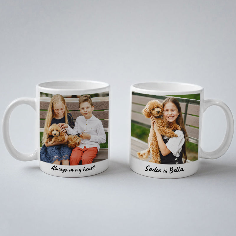 Pet Picture Coffee Mug Personalized personalized Dog Memorial Gift - The Pet Pillow