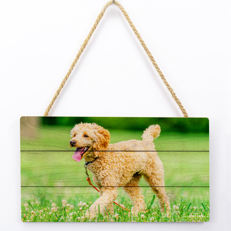Custom Pet Photo Prints on Wood Wall Art Personalized Dog Wooden Wedding Gift for Pet Lover - The Pet Pillow