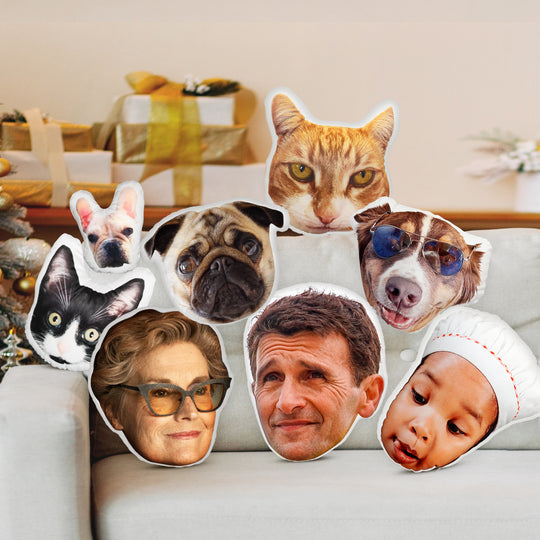 Custom Face Pillows from Pictures of Love Pets/Persons on it Personalized 3d Photo Pillow - The Pet Pillow