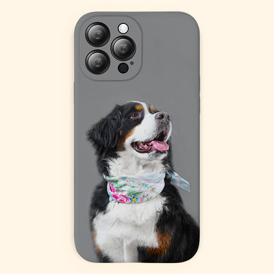 Personalized Pet Portrait Phone Case from Original Photo for Pet Lovers - The Pet Pillow
