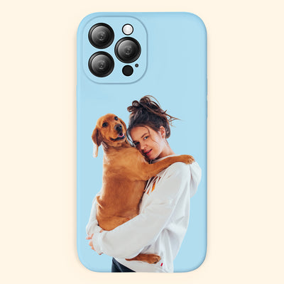 Personalized Pet Portrait Phone Case from Original Photo for Pet Lovers - The Pet Pillow