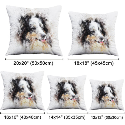 Custom Watercolor Throw Pillow with Pet Picture Personalized Pet Lovers Gift - The Pet Pillow