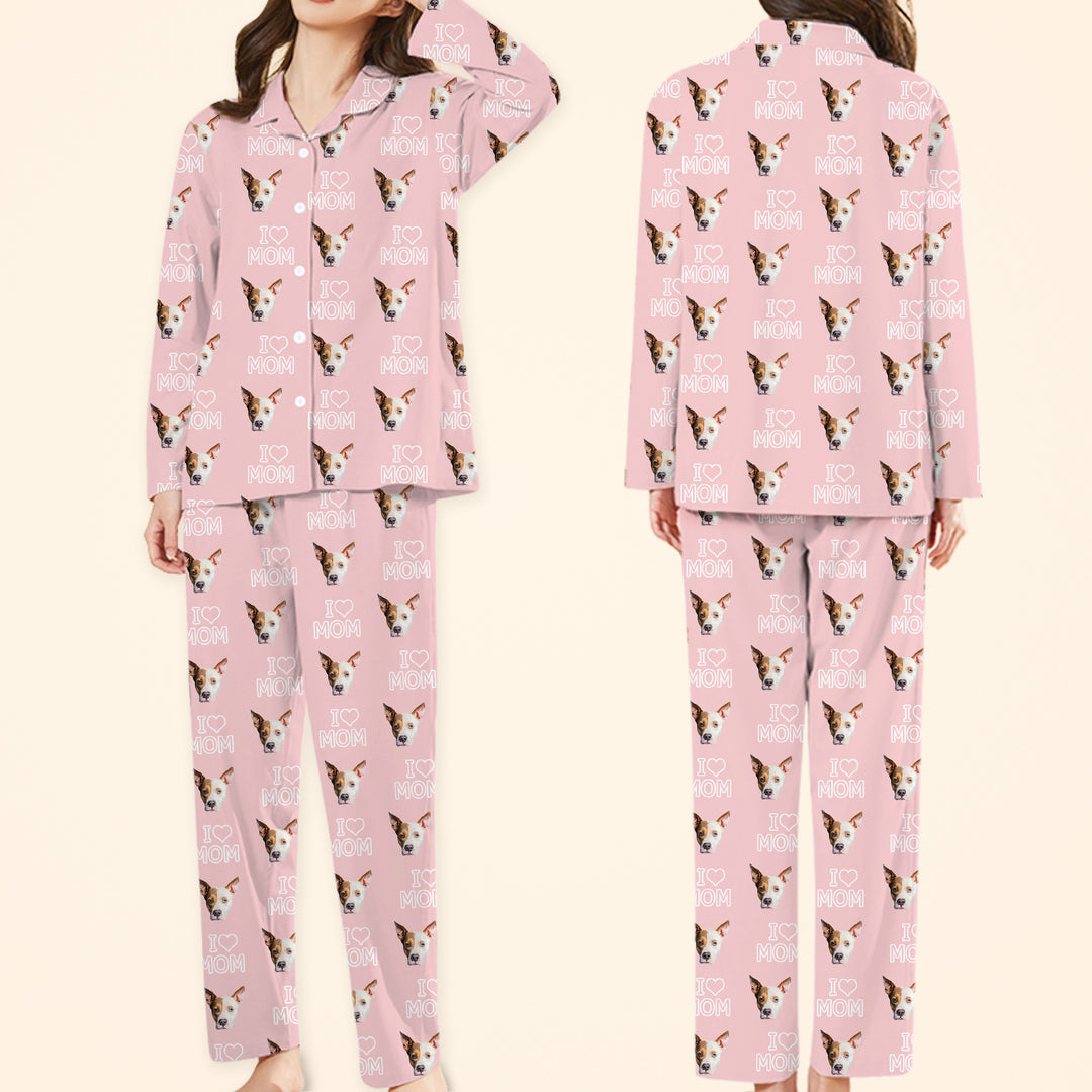 Custom Pet Face Pajamas with Your Dog&