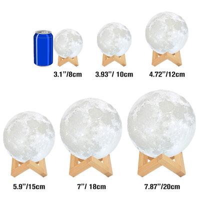 Custom Picture Moon Lamp Personalzied Pet Photo Night Light Gift for Pet Lover - The Pet Pillow