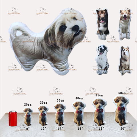 Custom Face Shape Pillow Photo Print Personalized Memorial Gift for Birthday, Anniversary - The Pet Pillow