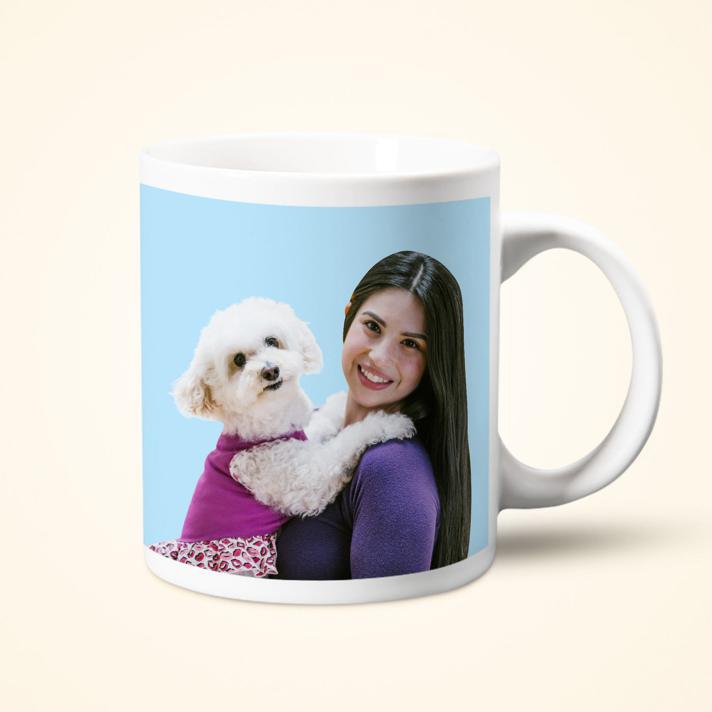 Custom Pet Photo Coffee Mug with Pictures Printing for Pet Lovers - The Pet Pillow