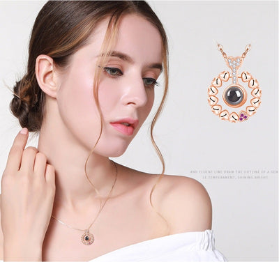 Multiple Hearts Custom Pet Projection Necklace - The Pet Pillow