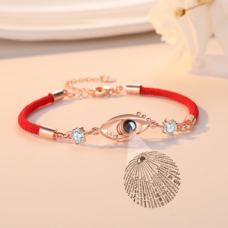 Eye Shaped Custom Pet Projection Bracelet - The Pet Pillow