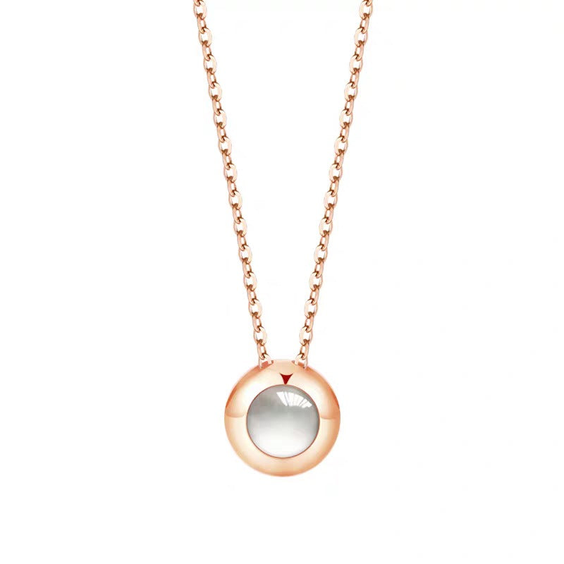 Round Shaped Custom Pet Projection Necklace - The Pet Pillow