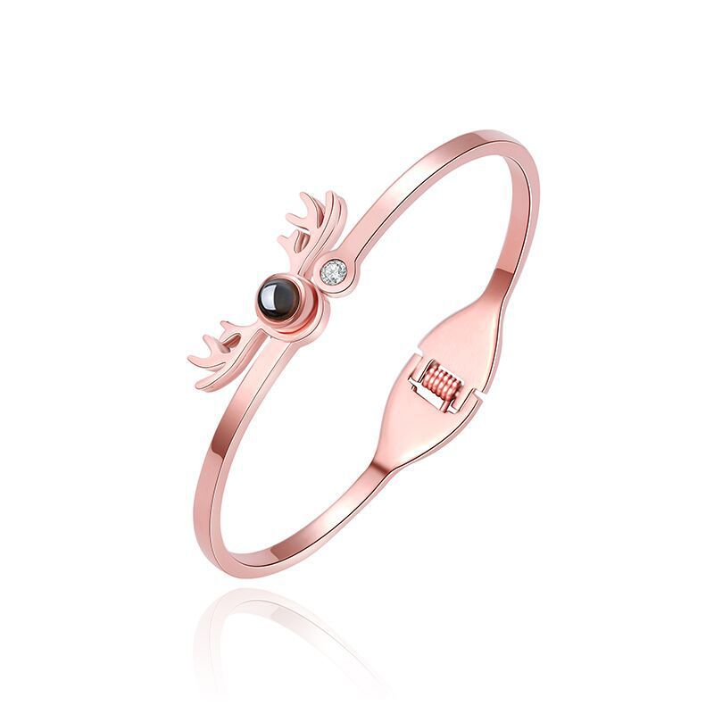 Adjustable Antler Shape Custom Pet Projection Bracelet - The Pet Pillow