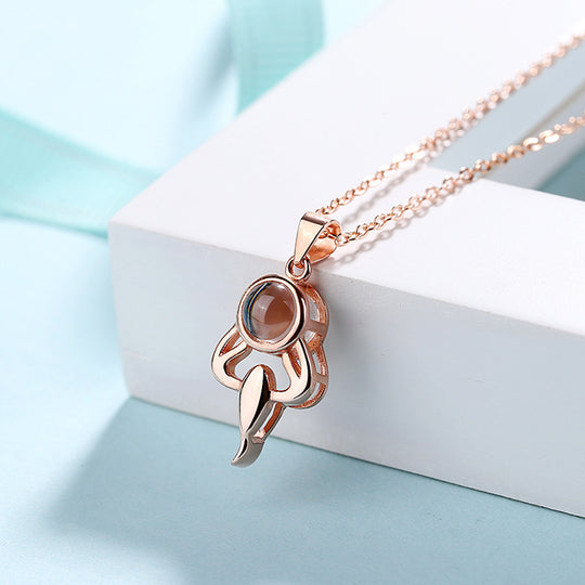 12 constellations Shaped Custom Pet Projection Necklace - The Pet Pillow