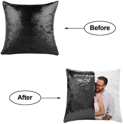 Personalized Custom Photo Sequin Pillow-Home Decor Personalized Gifts - The Pet Pillow